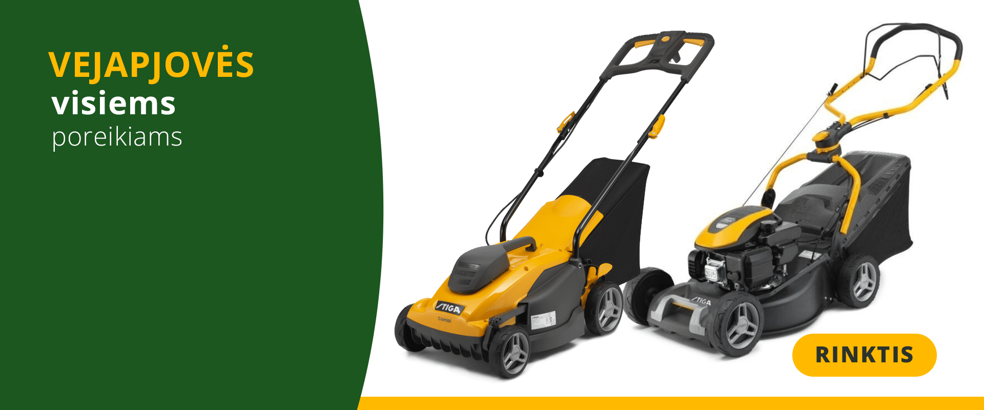 Benzininės, elektrinės ir kitos vejapjovės internetu