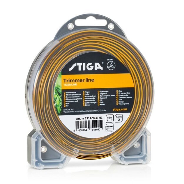 Pjovimo gija 2.7mm x 15m apvali Stiga Tiger