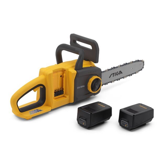 Akum. pjūklas STIGA CS 300e Kit (2x20V - 4Ah baterija komplekte)